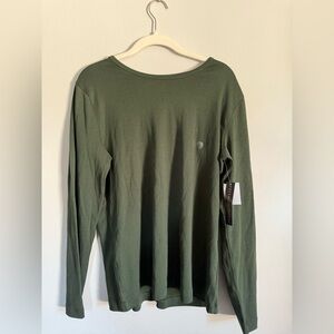 Preswick & Moore Olive Long Sleeve Top